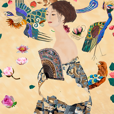 fase in het digitale kunstwerk Klimt 2.0 van Marloes Otten