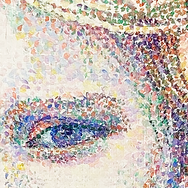 detail, het oog, uit het portret van een meisje nr 3